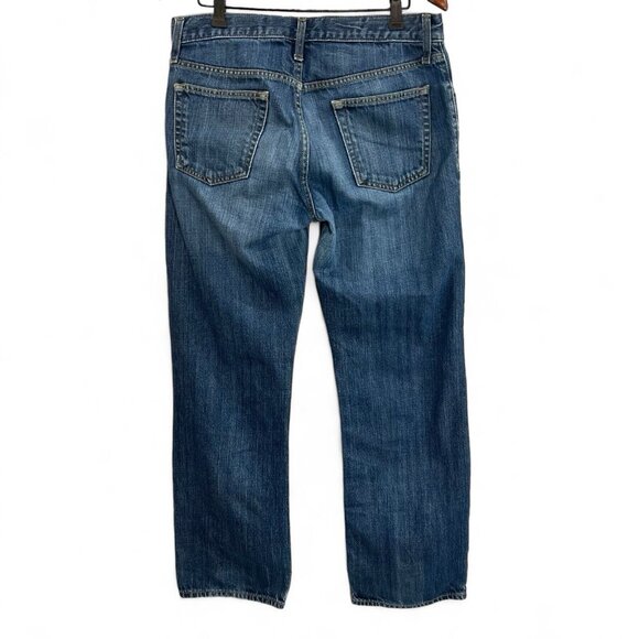Old Navy Mens Jeans Size 33x30.5* Blue Denim Straight Mid Rise Medium Wash - Picture 2 of 14